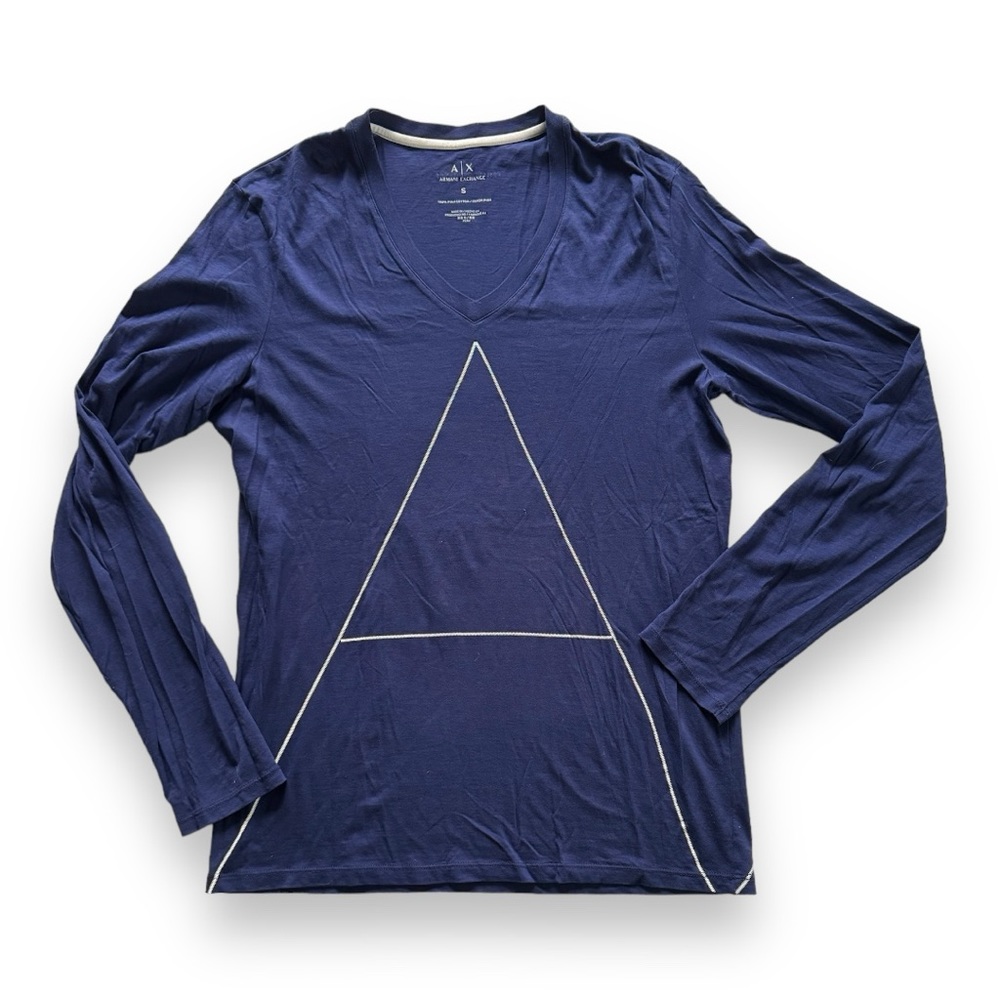 Armani Exchange Long Sleeve V-neck